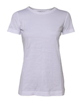 Dolce & Gabbana White Short Sleeves Crew Neck Top T-shirt